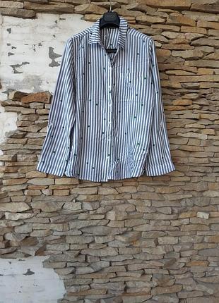 💯% котоновая со звездочками рубашка 👕 большого размера