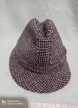 Класснейшая фірмова вовняна 💯 капелюх harris tweed шотландія