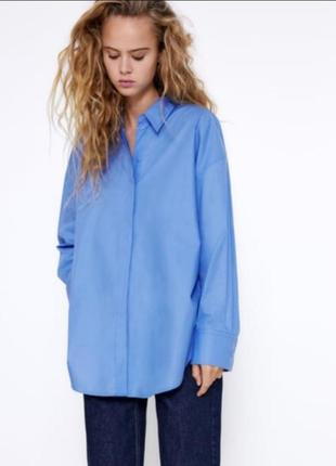 Классная рубашка из поплина zara