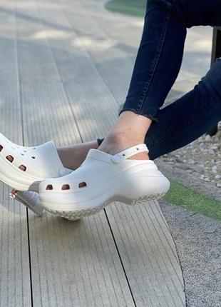 Скидка!!! crocs women's classic bae clog,кроксы классик на платформе2 фото