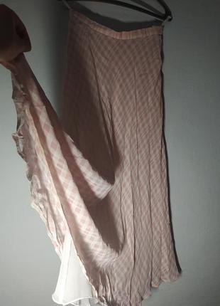 Юбка клетка/дзвунка, нарядная. трапеция