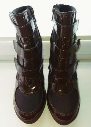 Ботинки, ботильоны t.taccardi, сникерсы на каблуке, коричневые, 36 р.3 фото