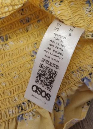 Топ asos жовтий жовтий квіточку 38 розмір4 фото