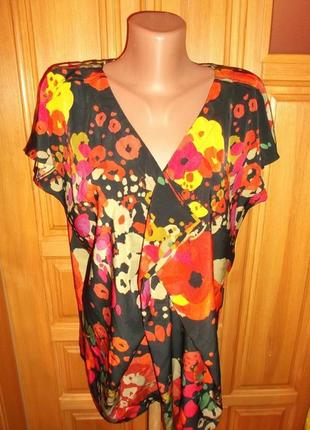 Блуза яскрава стильна оверсайз р. 16 - l - xl - per una