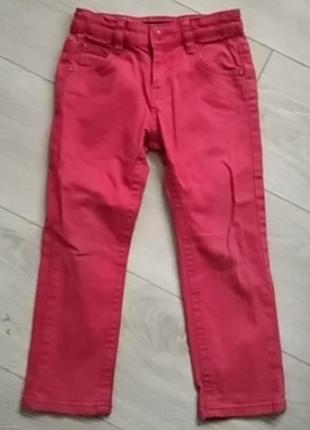 Красные джинсы на мальчику или девочку на рост 98