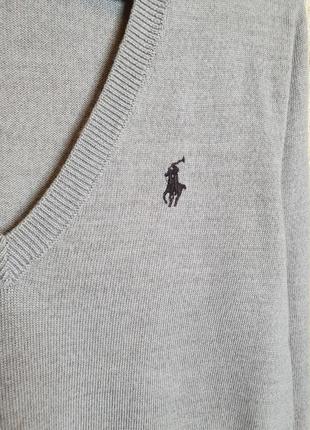 Джемпер, свитер ralph lauren sport, оригинал, 100% мериносовая шерсть5 фото