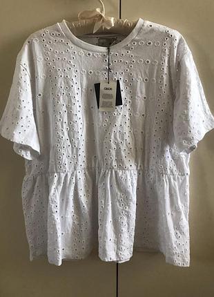 Белая свободная футболка asos , p. 12/40