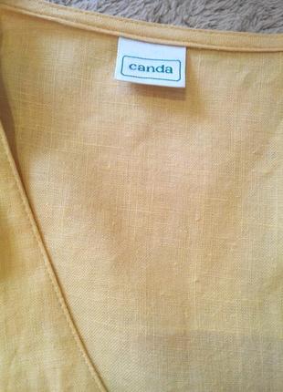 Блуза кардиган canda 100% лен.5 фото