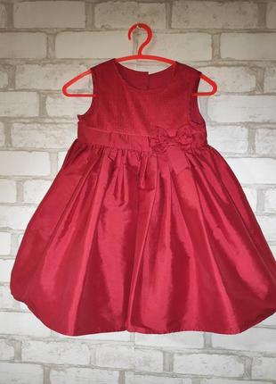Платье красное нарядное1 фото