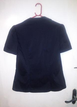 Стильная,женственная,чёрная,летняя блузка-рубашка на пуговицах,atmosphere2 фото