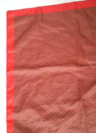 Платок квадратный квадрат красный цветок цветочный принт camera платочек квадратний хустка5 фото
