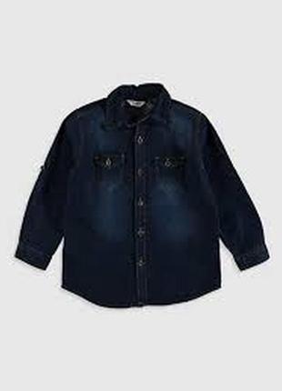 Джинсовая рубашка lc waikiki для мальчика, рост  140-146 см
