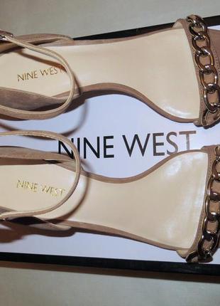 Актуальні замшеві босоніжки на шпильці nine west розмір 39,5-40 us 95 фото