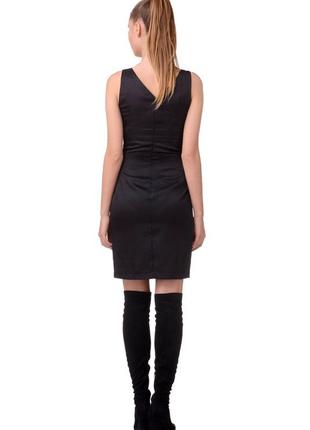 Стильное черное stefanel платье футляр (карандаш), приталенное (италия)3 фото