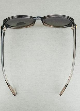Gucci очки женские солнцезащитные серо синие с бензиновым поляризированые7 фото