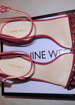 Актуальні замшеві босоніжки на шпильці nine west розмір 39 us 8,55 фото