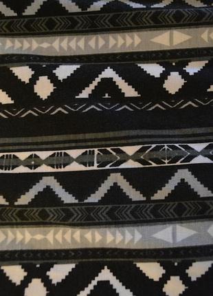 Спідниця довга трикотажна по фігурі на широкому поясі в принт m5 фото