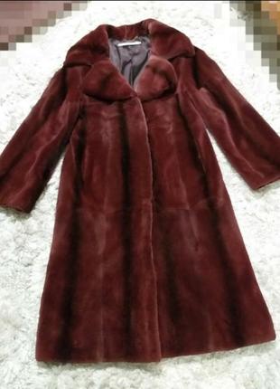 Коллекционная шуба норковая пальто от anri battisti  р.с-м4 фото