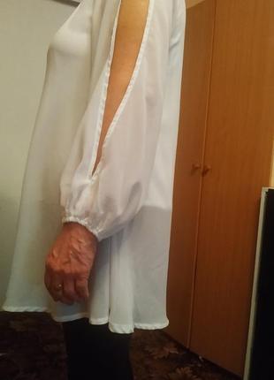 Супер блуза для вагітних.біла.розмір 46-482 фото