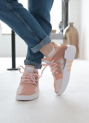 Женские кроссовки adidas eqt bask adv pink2 фото