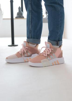 Женские кроссовки adidas eqt bask adv pink