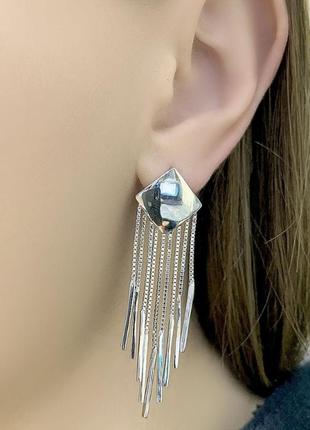 Серебряные серьги