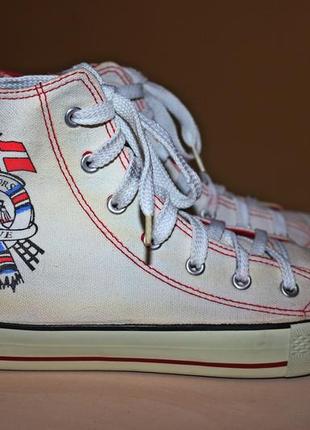 Високі білі кеди 25,5 см-39 р-р