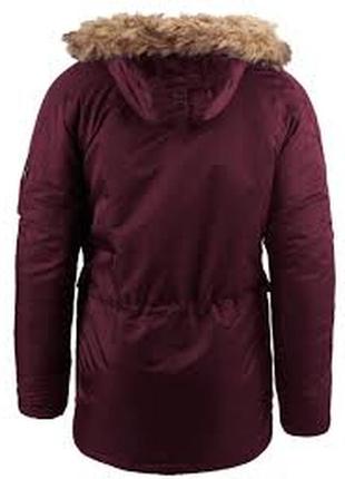 Мужская куртка аляска n-3b parca slim fit  bordo alpha industries2 фото