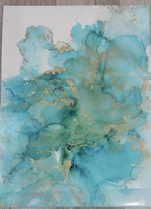 Картина в техніці alcohol ink ручна робота 3