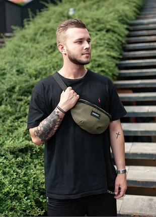Поясна сумка harvest бананка універсальна bg хакі, поліестер