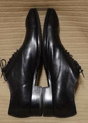 Формальные черные кожаные туфли-оксфорды vincent adf antonio di frenna italy 45 р.8 фото