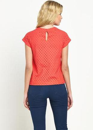 Чудесная, сочная, натуральная, коралловая блуза, south (англия), р. xl или xxl