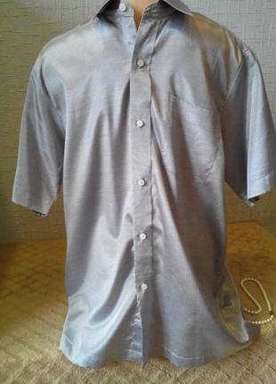 Шелковая эксклюзивная мужская рубашка тайвань.1 фото