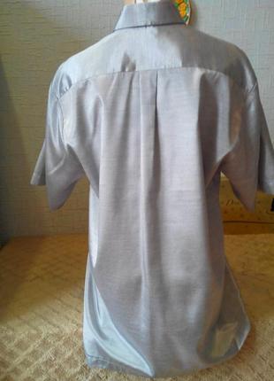 Шелковая эксклюзивная мужская рубашка тайвань.2 фото