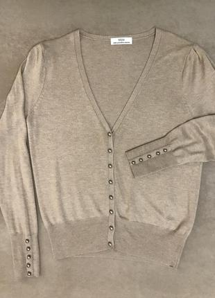 Кардиган, пуловер, кофта на пуговицах,шерсть мериноса5 фото