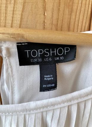 Topshop блуза плиссе кремовая белая ангел удлиненная разлетайка5 фото