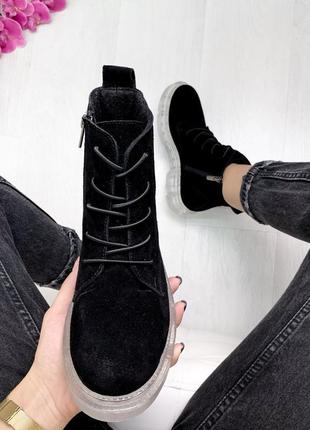 Жіночі замшеві черевики, різні кольори3 фото