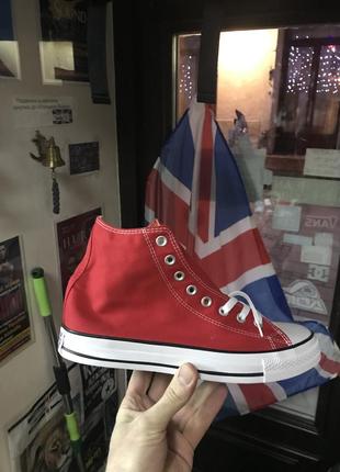 Кеды унисекс converse chuck taylor high red