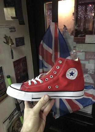 Кеди унісекс converse chuck taylor high red5 фото