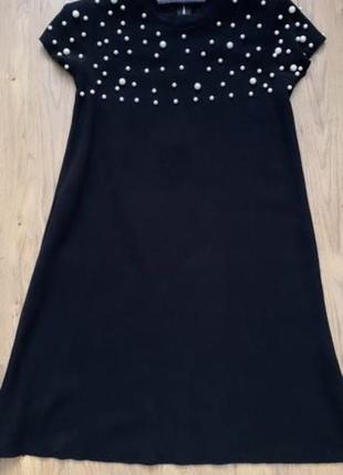 Коротке чорне плаття. в'язане плаття. святкове плаття6 фото