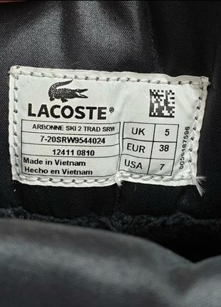 Дутые сапоги lacoste9 фото