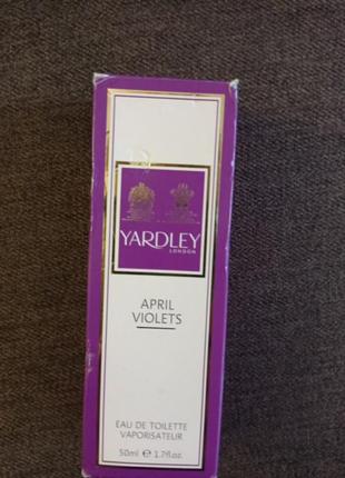 Духи женские april violets yardley1 фото