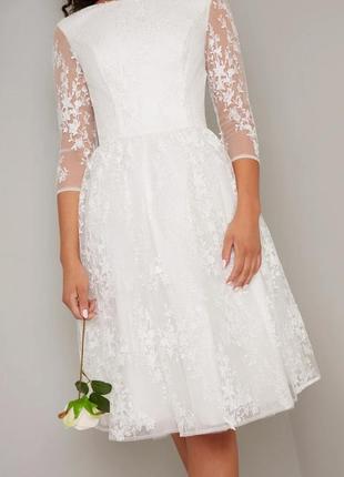 Скидка свадебное миди платье премиальной линейки bridal3 фото
