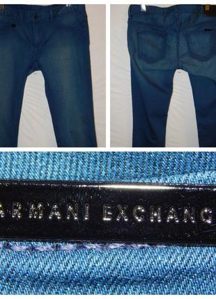 Джинсові штани з стрейч деніму armani exchange (італія/америка)