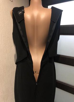 Шикарное оригинальное черное платье миди сарафан5 фото