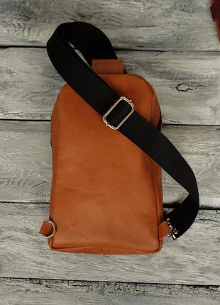 Кожаная сумка через плече 4