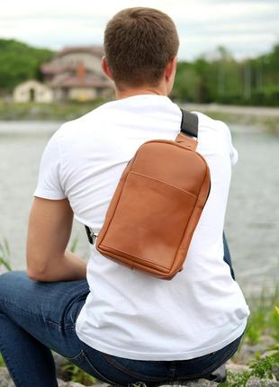 Кожаная сумка через плече 5