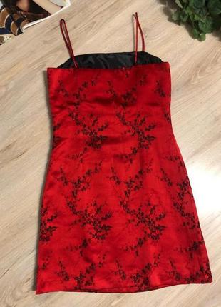 Шикарное вечернее красное платье сарафан10 фото
