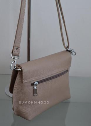 Шкіряна жіноча сумка м09 в будь-якому кольорі шкіри3 фото