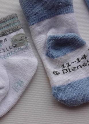 Шкарпетки тоненькі на немовля. 11-14 розмір.2 фото